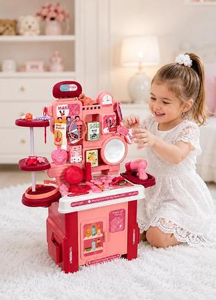 Дитяче трюмо toysplastic beauty salon, туалетний столик з аксесуарами, ігровий набір 42 предмети