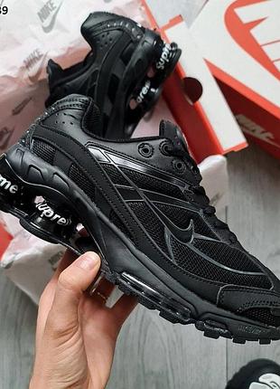 Стильные кроссовки nike shox tl ride2 supreme black