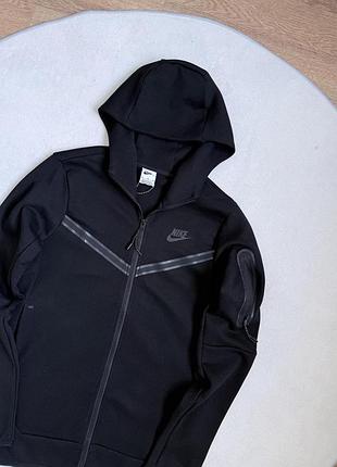 Зип-худи черное nike tech flecce 3
