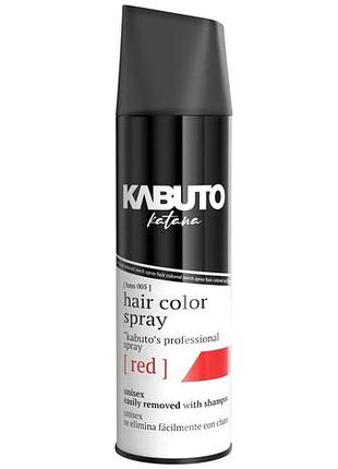 Камуфлюючий спрей для волосся kabuto pro hair coloring mech spray red 150 мл