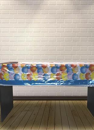 Скатерть happy birthday шарики со звездочками