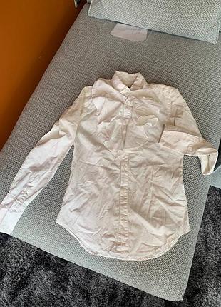 Рубашка, блуза, с воланами, ralph lauren, s