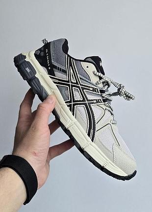 Бежевые кроссовки asics gel kahana 8 beige grey black х ассикс 41