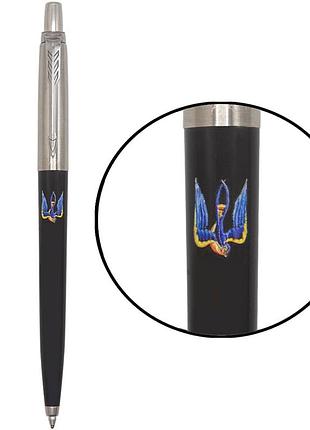 Ручка кулькова parker jotter originals ukraine black ct bp тризуб-ластівочка