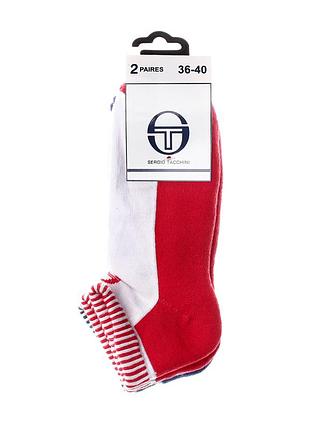 Шкарпетки sergio tacchini 3-pack червоний, синій жін 36-40