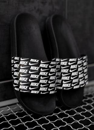 Тапочки nike black 3