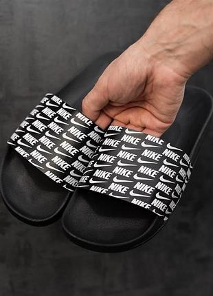 Тапочки nike black 2