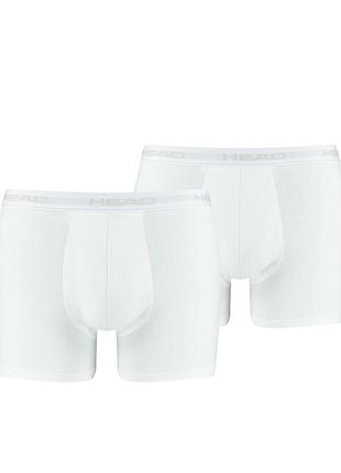 Трусы-боксеры head basic boxer 2p белый чел s