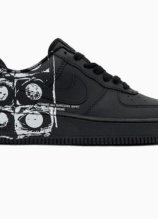 Nike air force 1 low х comme des garçons supreme black