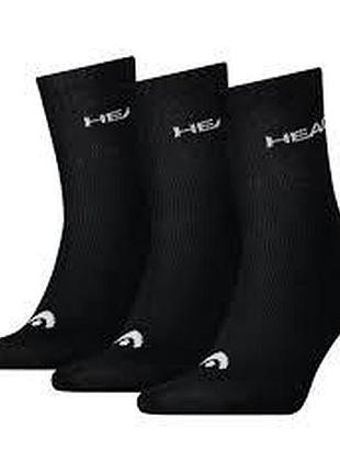Шкарпетки head crew 3p unisex чорний уні 35-38