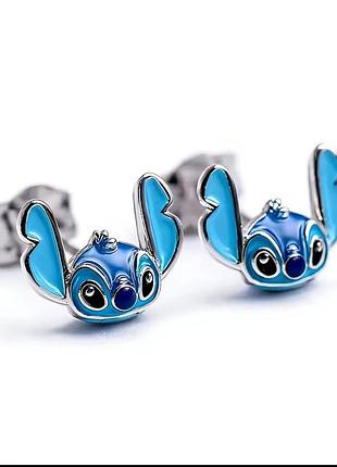 Серьги стечь серебряные