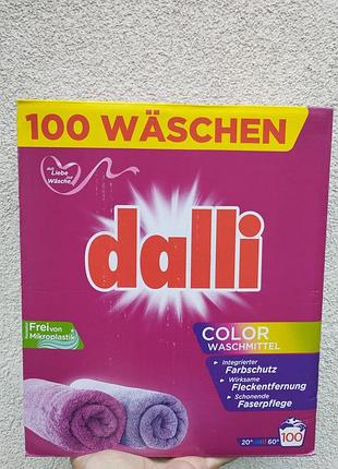 Пральний порошок dalli color 6 кг 100 прань для кольорових речей із захистом кольору
