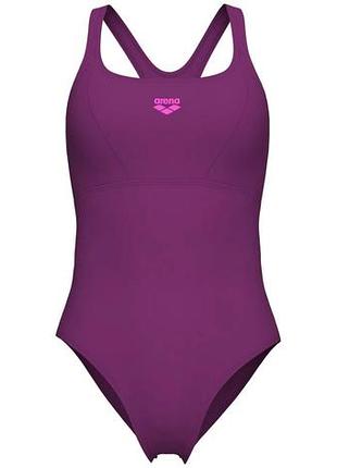 Купальник слитный для женщин arena solid swimsuit control pro bac фиолетовый жин