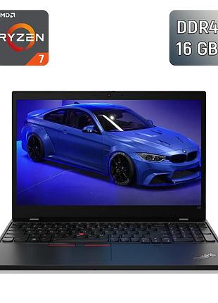 Ноутбук lenovo thinkpad e15 gen 3 / 15.6" (1920x1080) ips / amd ryzen 7 5700u (8 (16) ядер по 1.8 - 4.3 ghz) / 16 gb ddr4 / 256 gb
