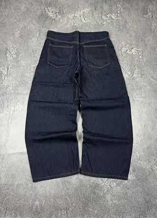 Y2k uniqlo baggy raw blue jeans rap