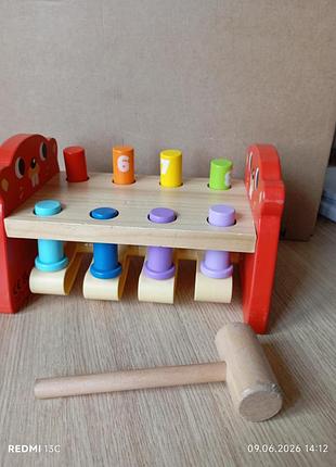 Деревянный набор стукалок tooky toy