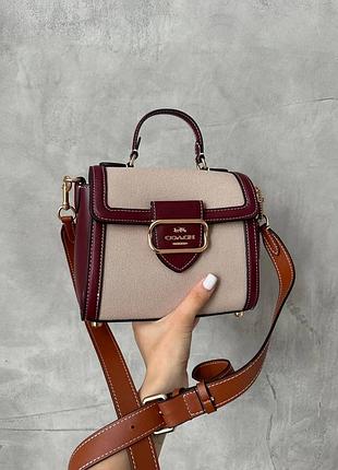 Сумка coach hero жіноча текстиль