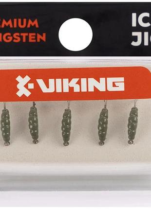 Мормышка вольфрамовая viking fishing shrimp 0.33g 7mm olive (5шт)