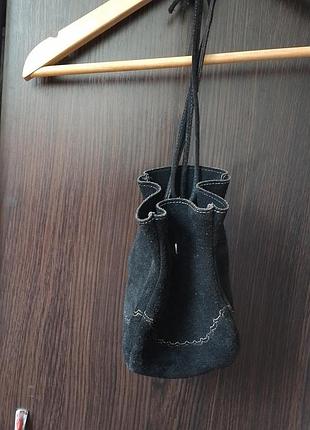 Сумка натуральная замша,вечерняя сумочка