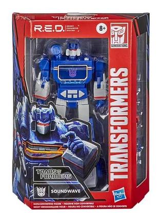 Трансформер саундвейв hasbro transformers r.e.d. generations soundwave 15 см (первое поколение) 2