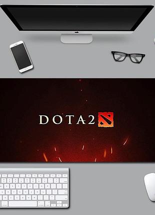 Большой коврик для мышки и клавиатуры dota 2 900*400*3 мм