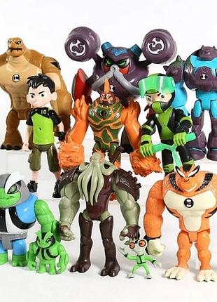 Набор фигурок героев из мультсериала ben 10 (11 шт) 4