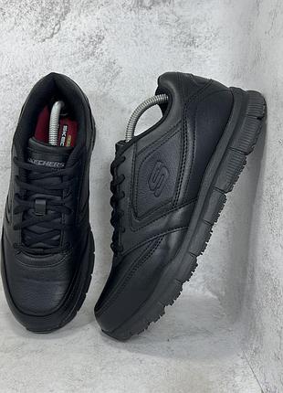 Чоловічі чорні кросівки skechers work