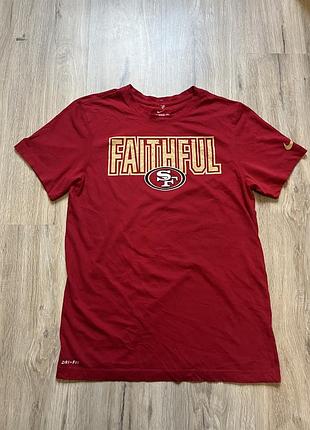 San francisco 49ers nike local performance t-shirt men's dri-fit nfl faithful sf