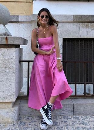 Плаття zara на бретелях м