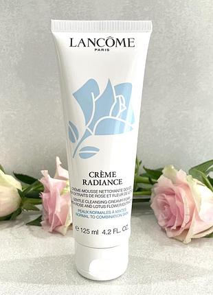 Кремовое средство для очищения кожи lancome crème radiance cleanser. оригинал.