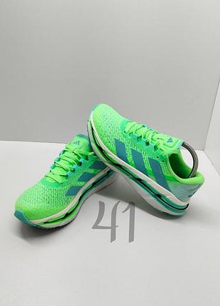 Оригінальні кросівки adidas adistar byd shoes салатові бігові