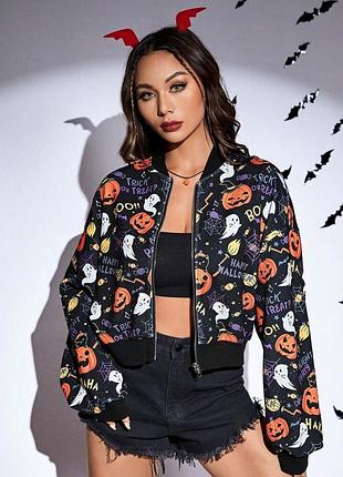 🥰 бомбер куртка в принт shein 2xl