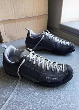 Трекінгові шкіряні кросівки scarpa mojito