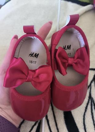 Балетки 3-6 мес h&amp;m 2