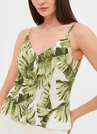 Льняний топ / майка h&m (100% льон)