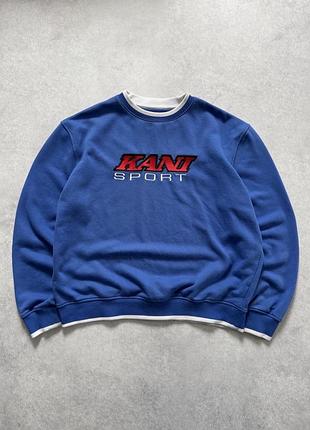 Світшот оверсайз karl kani sport big logo y2k oversized светр