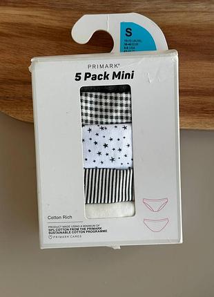 Набор женского белья primark 4 pack full brief