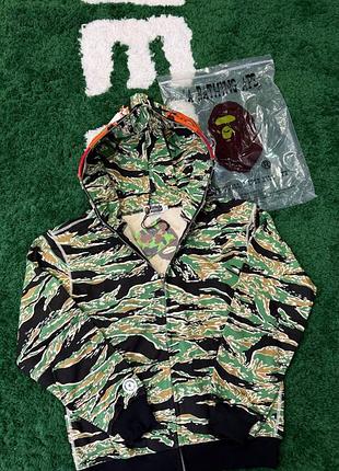 💀 bape tiger zip-hoodie (перші в україні)