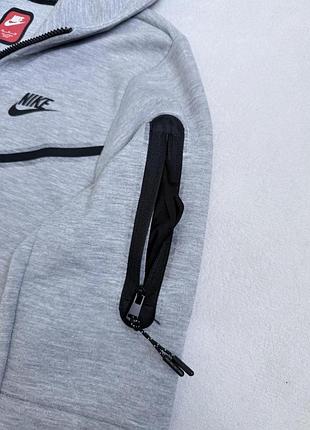 Зип-худи серый nike tech flecce 5
