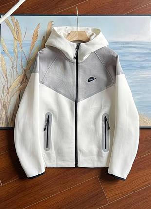 Зіп-худі сіре рефлектив nike tech flecce