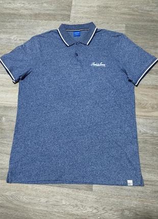 Чоловіча легка футболка поло jack&amp; jones, розмір l