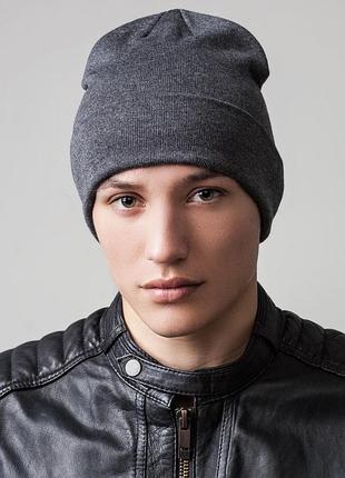 Мужская шапка shady flip uni серый