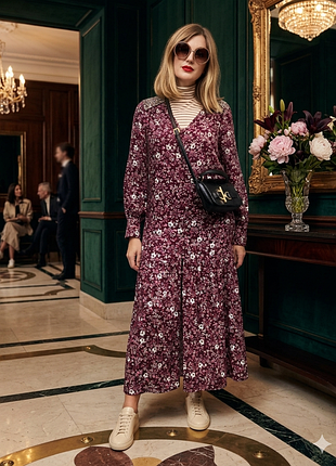 Стильное  цветочное платье marks spensеr
