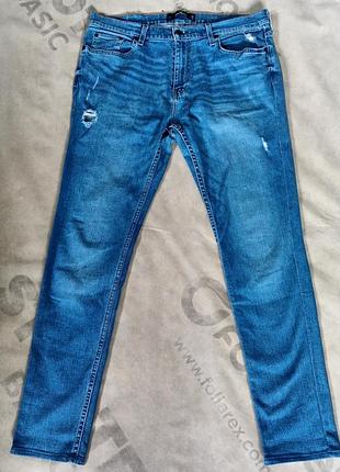 Оригинальные стрейчевые джинсы женсы hollister