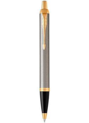 Шариковая ручка parker im 17 brushed metal gt bp