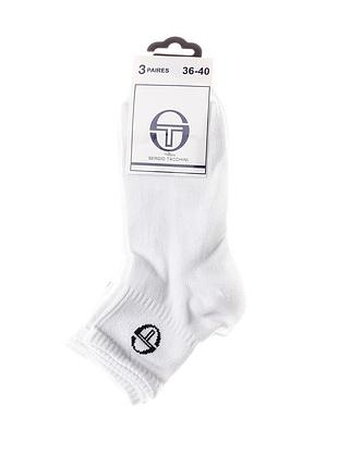 Шкарпетки sergio tacchini 3-pack білий уні 36-40 (13890912-1)