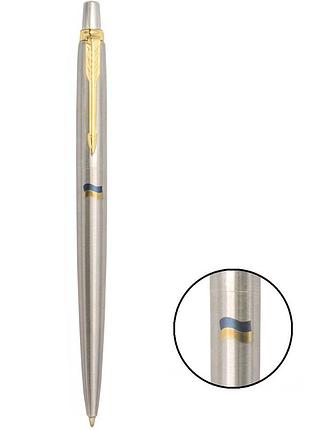 Кулькова ручка parker jotter 17 ss gt bp прапор жовто-синій 16032_t008c