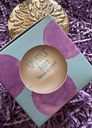 Легкий крем для глубокого увлажнения и сияния splotch body coconut&hyaluronic face cream, 50g