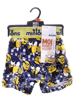 Труси-боксери minions jaune- salopette+guitare темно-синій чол 6-8