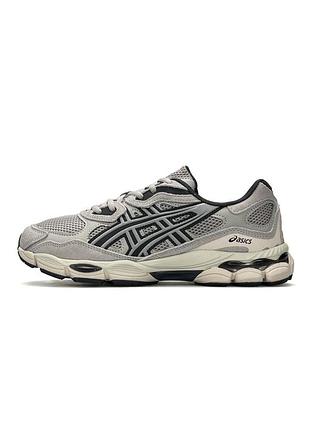 🐆 чоловічі кросівки asics gel-nyc light grey black